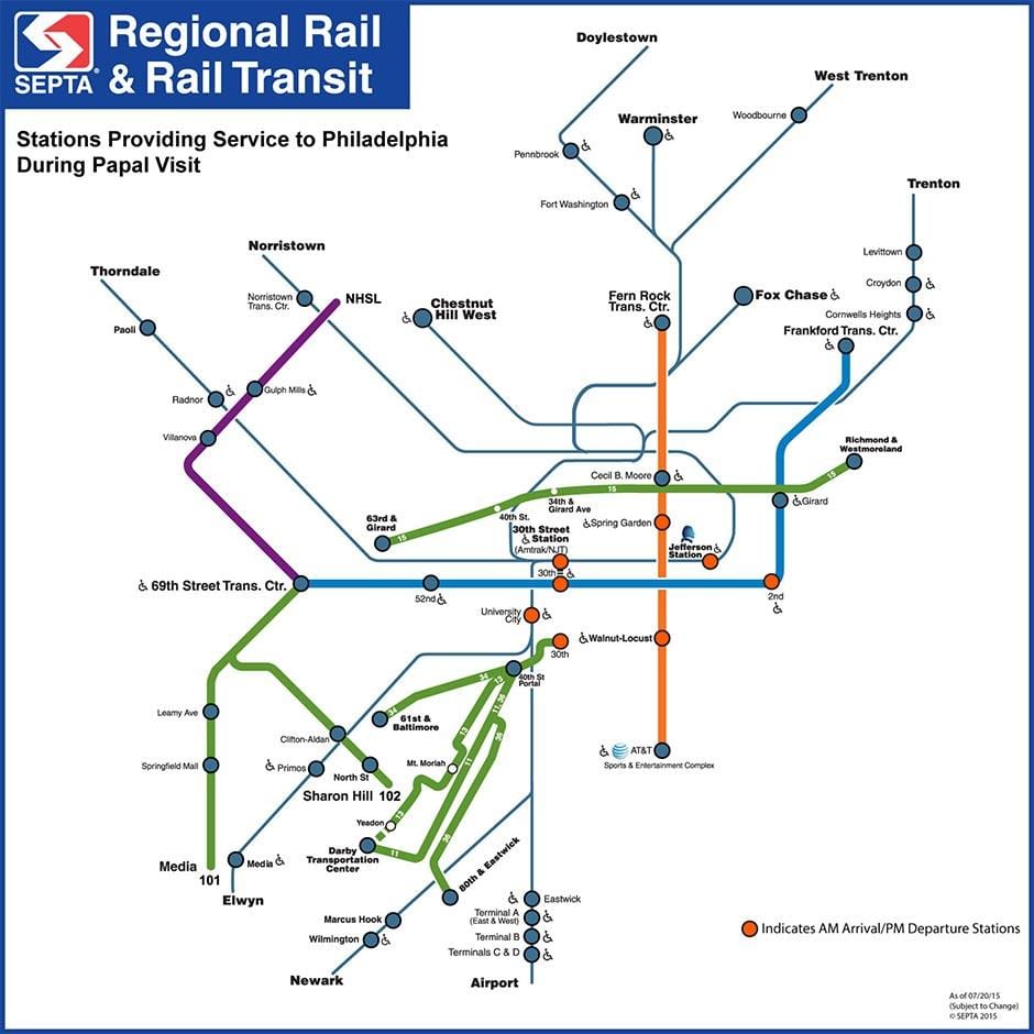 Septa Philly мапа