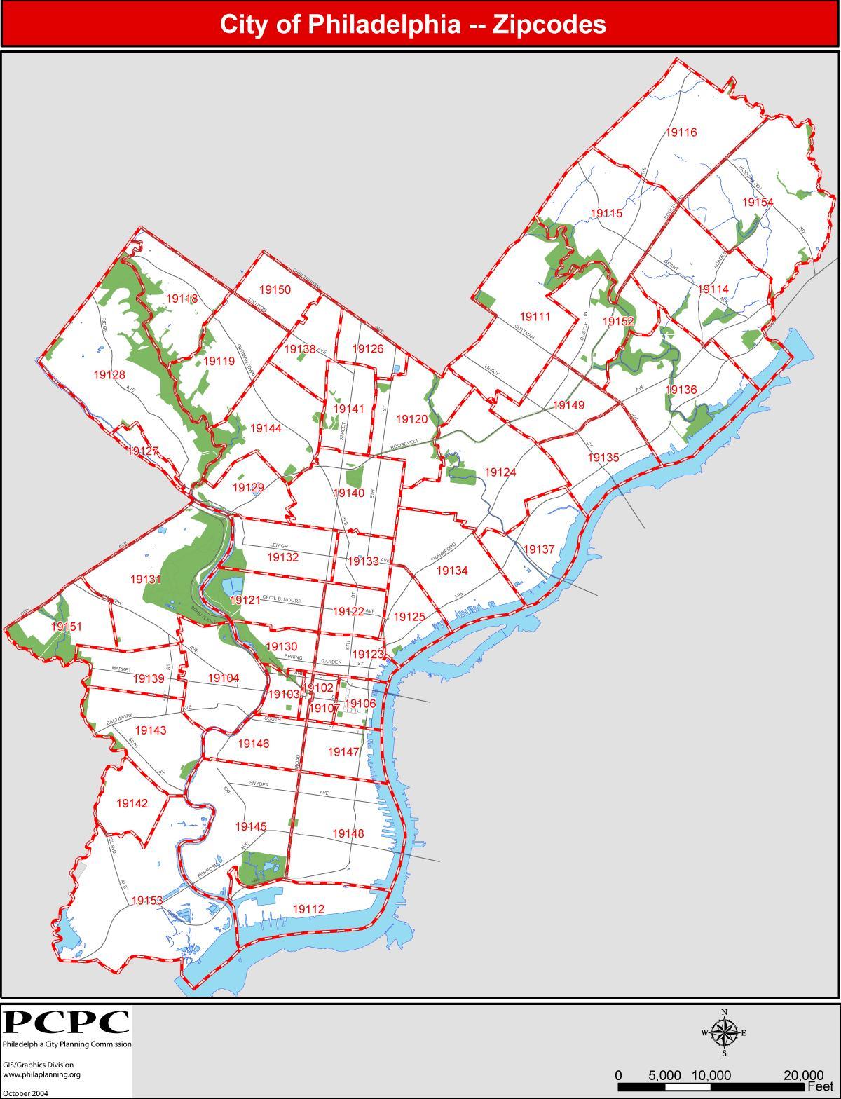 карта на Philly pa