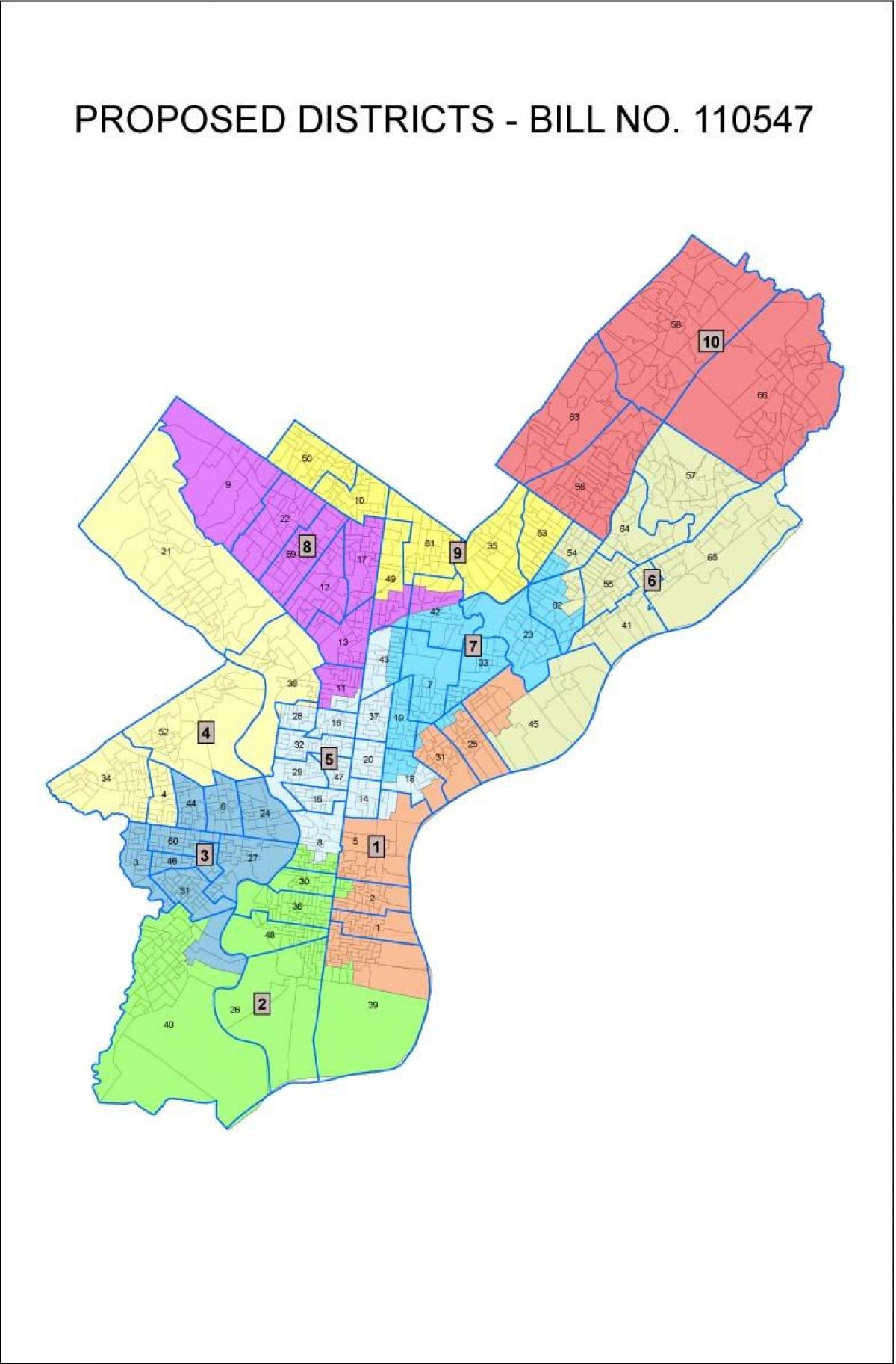 карта на Philly област