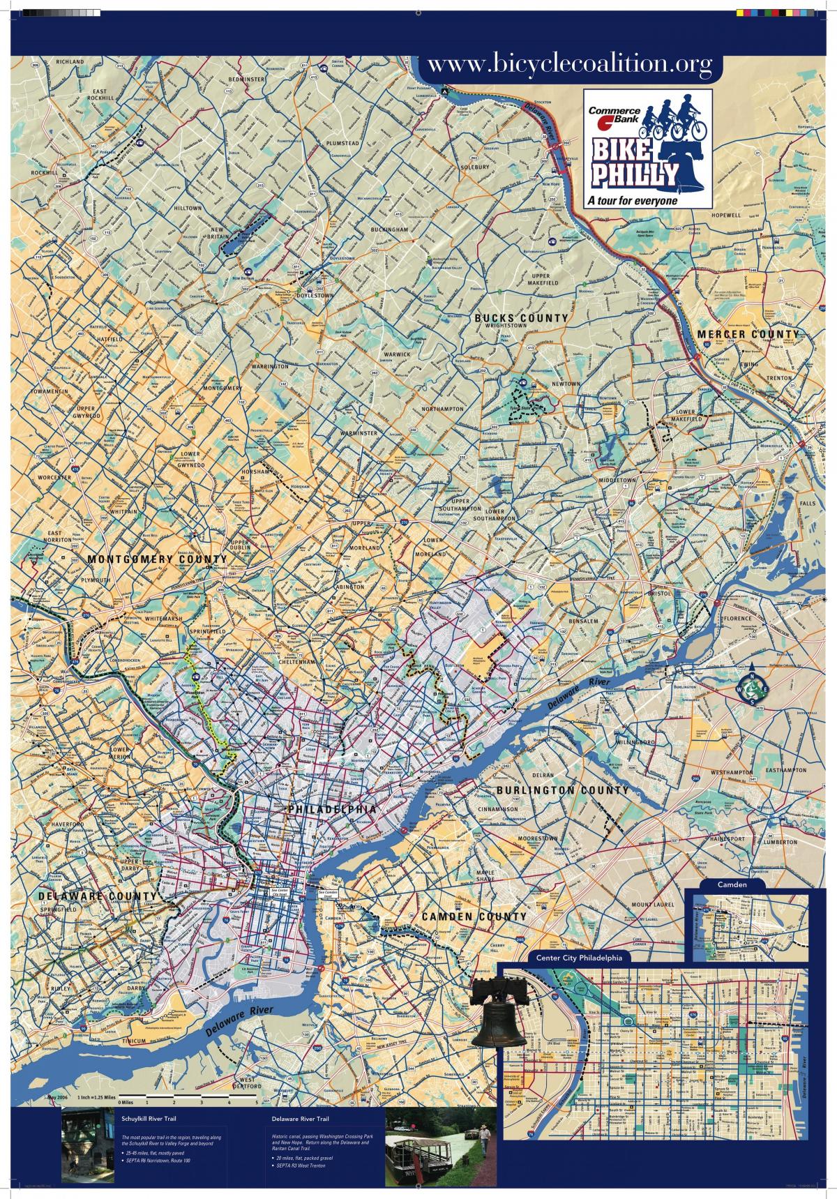Philly велосипед мапа