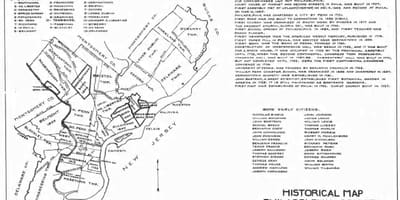 Филаделфија каунти мапа