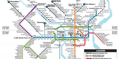 Карта на Phila метрото