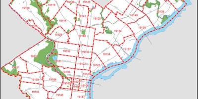 Карта на Philly pa