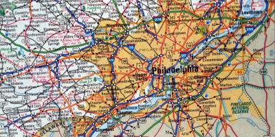 Карта на Филаделфија pa