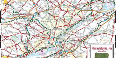 Филаделфија Пенсилванија мапа
